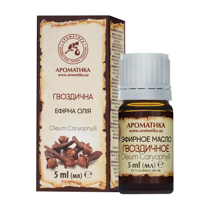 Масло Ароматика эфирное гвоздичное 5 мл Масло Ароматика эфирное гвоздичное 5 мл
