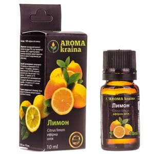 Масло AromaKraina эфирное Лимон 10мл Масло AromaKraina эфирное Лимон 10мл