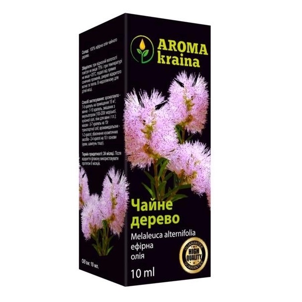 Масло AromaKraina эфирное Чайное дерево 10мл Масло AromaKraina эфирное Чайное дерево 10мл
