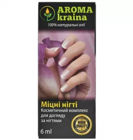 Комплекс косметичний AromaKraina для догляду за нігтями Міцні нігті 6мл