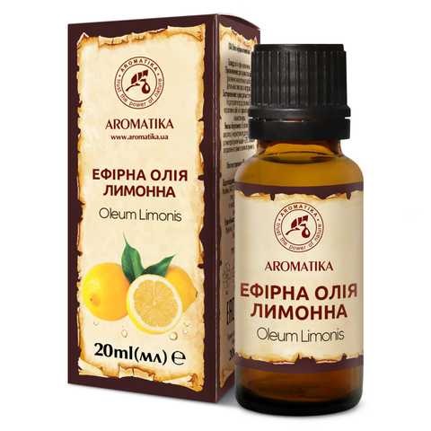 Масло Ароматика эфирное лимонное 20 мл Масло Ароматика эфирное лимонное 20 мл