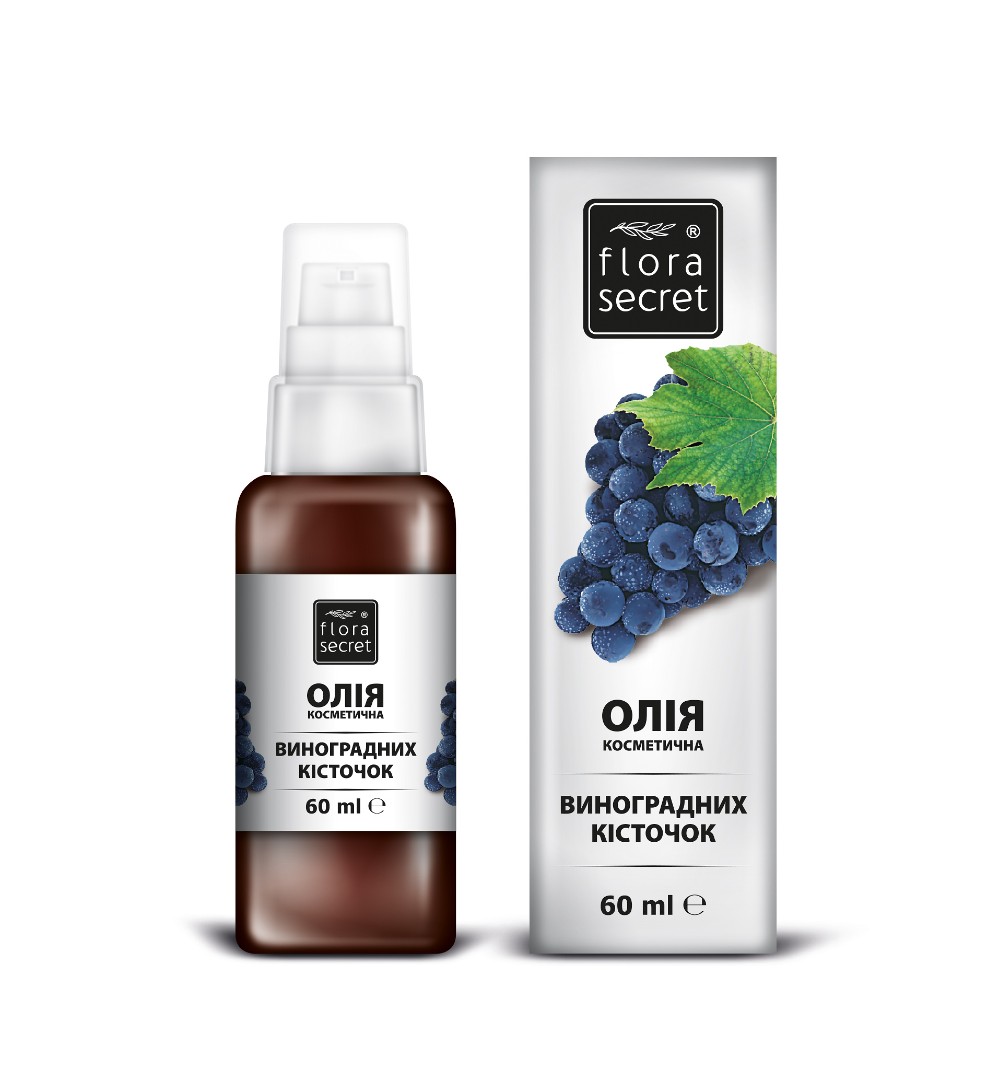 Масло FloraSecret косметическое виноградных косточек 60 мл Масло FloraSecret косметическое виноградных косточек 60 мл