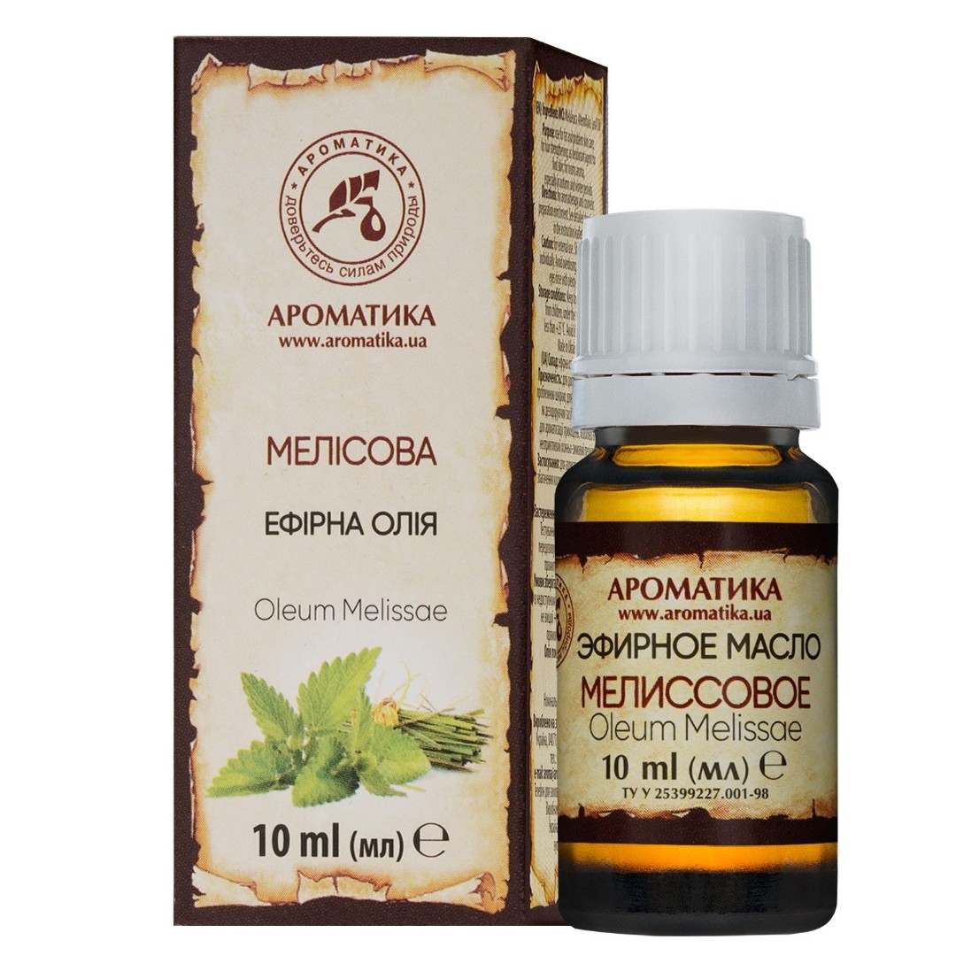 Масло Ароматика эфирное мелиса 10 мл Масло Ароматика эфирное мелиса 10 мл