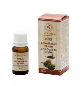 Олія Ароматика косметична для сауни Альпійські трави 10 мл