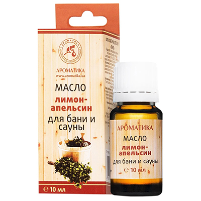 Масло Ароматика косметическое для сауны Апельсин-лимон 10 мл Масло Ароматика косметическое для сауны Апельсин-лимон 10 мл