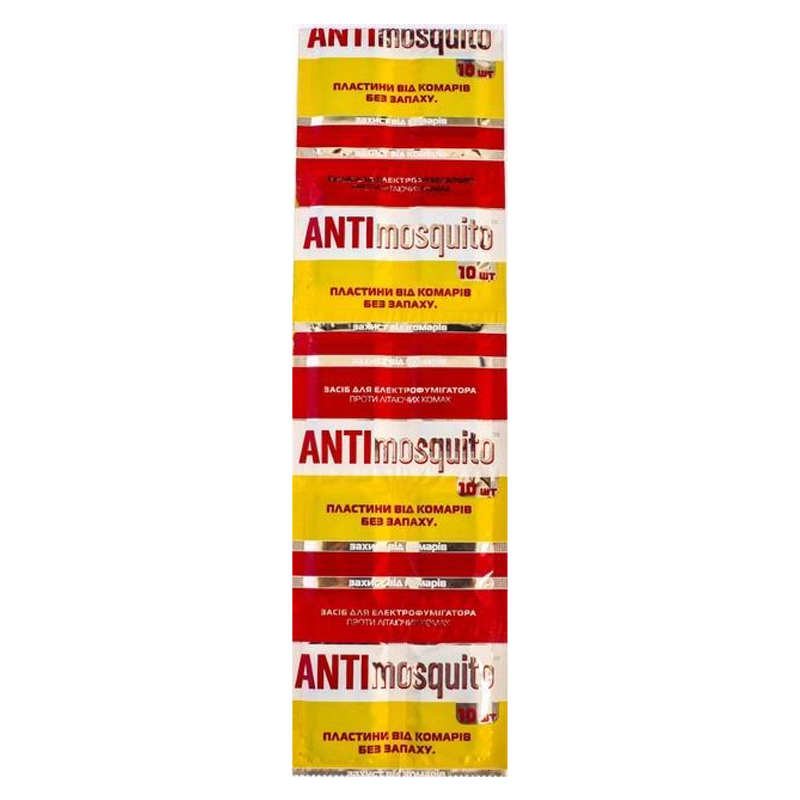 *Пластины ANTI mosquito от комаров №10
