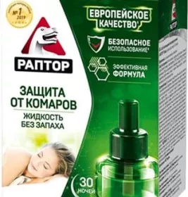*Жидкость Раптор 30 ночей для фумигатора