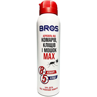 *BROS Аэрозоль от комаров и клещей 90мл *BROS Аэрозоль от комаров и клещей 90мл