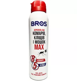 BROS Аерозоль від комарів і кліщів 90мл