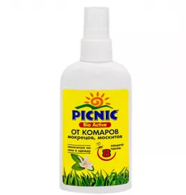 *Спрей-лосьон PICNIC Bio Active от комаров и клещей 100 мл