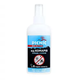 *Спрей-лосьйон PICNIC Bio Active від комарів та кліщів 100мл *Спрей-лосьйон PICNIC Bio Active від комарів та кліщів 100мл