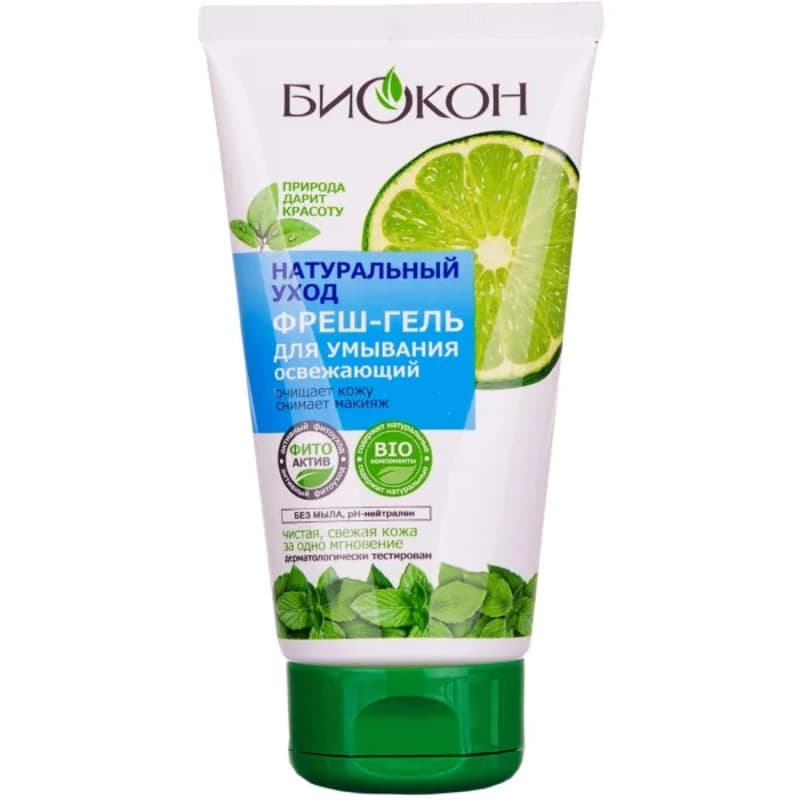 *Фреш-гель Біокон Нат. Догляд для вмивання освіжаючий 150мл