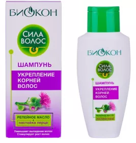 *Шампунь Биокон укрепление корней волос Сила Волос  215 мл
