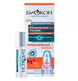 *Гель-ролик Біокон Проблемна шкіра від прищів 10 мл