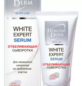 *Сыворотка Hirudo Derm White Line отбеливающая для лица 19мл