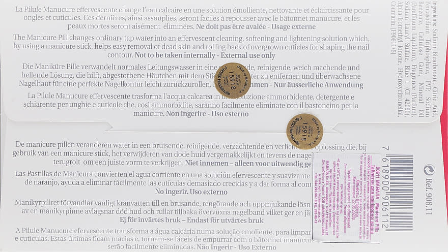 *Mavala90611 Таблетки д/маникюрной ванночки Manicure Pill