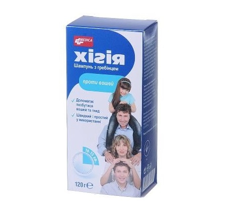 Шампунь Хігія з гребінцем проти вошей 120г