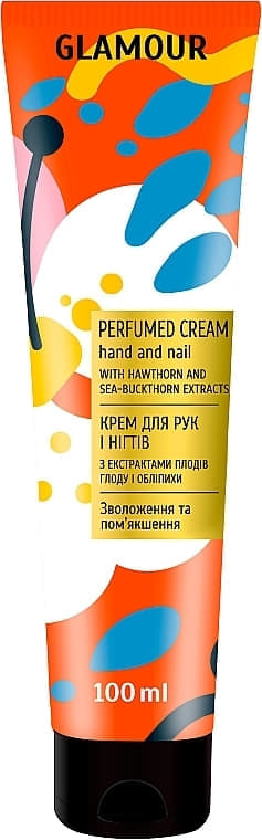 *Крем Смачні секрети Glamour для рук з Екстрактами плодів Обліпихи та Глоду 100 мл