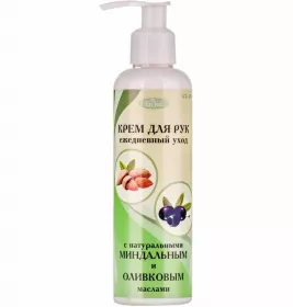 Крем для рук ENJEE для щоденного догляду з натуральною мигдальною та оливковою олією 200мл