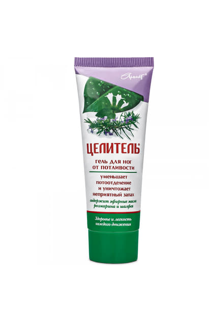 *Цілитель гель туба 70г, д/ніг від пітливості