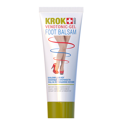 *Бальзам Крок Мед VENOTONIC-GEL догляд за стомленими ногами, схильними до набряку 75 мл
