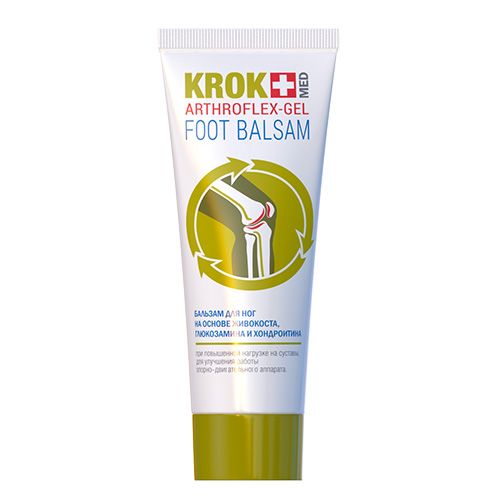 Бальзам Крок Мед ARTHROFLEX-GEL на основе живокоста, глюкозамина, хондроитина 75 мл Бальзам Крок Мед ARTHROFLEX-GEL на основе живокоста, глюкозамина, хондроитина 75 мл
