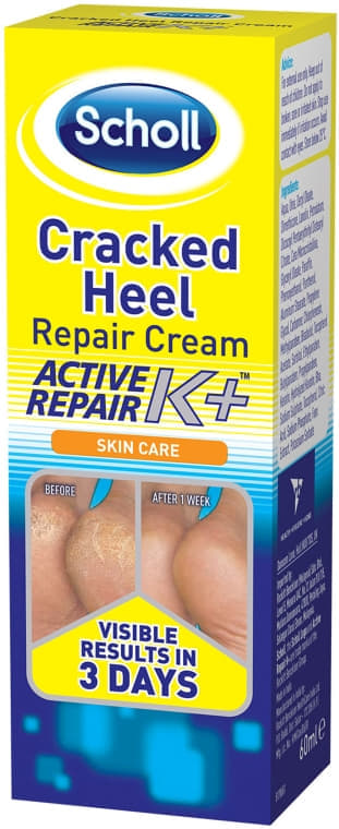 *Крем Scholl Cracked heel cream для потрескавшейся кожи пяток восстанавливающий 60 мл