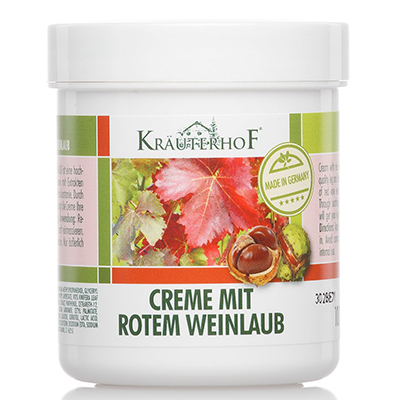 *Крем Krauterhof для ніг з екстрактом листя Червоного винограду 100 мл