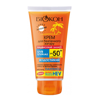 *Крем Біокон Надвисокий захист для безпечної засмаги SPF50+ 160мл