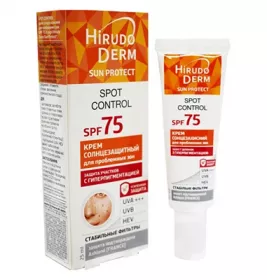 Крем Hirudo Derm Sun Protect Spot Control сонцезах для проблемних зон SPF 75 25 мл