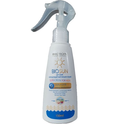 Біотон Дитячий сонцезахисний лосьон-спрей SPF45 150мл
