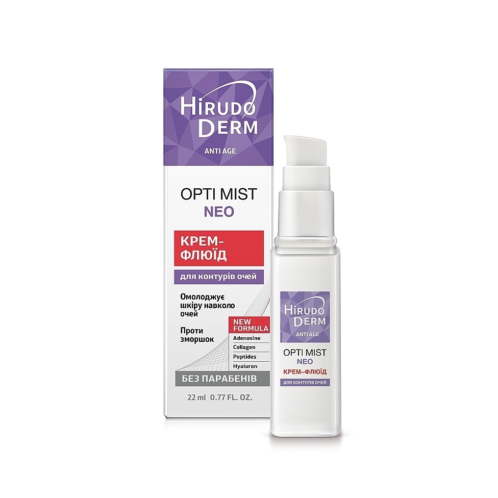 Крем-флюїд Hirudo Derm Anti Age OPTI MIST NEO для контура очей 22 мл