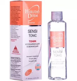 *Тоник Hirudo Derm Sensitive успокаивающий-освежающий для чувствительной кожи 180 мл