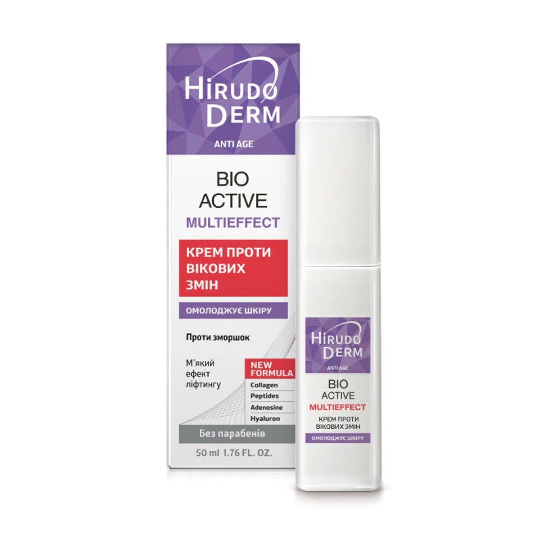 Крем Hirudo Derm Anti Age BioActive Multieffekt против возрастных изменеий 50 мл Крем Hirudo Derm Anti Age BioActive Multieffekt против возрастных изменеий 50 мл