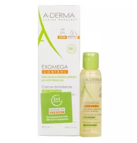 *Набір А-Дерма Крем Екзомега Контрол 200мл+Олія очищувальна 100мл
