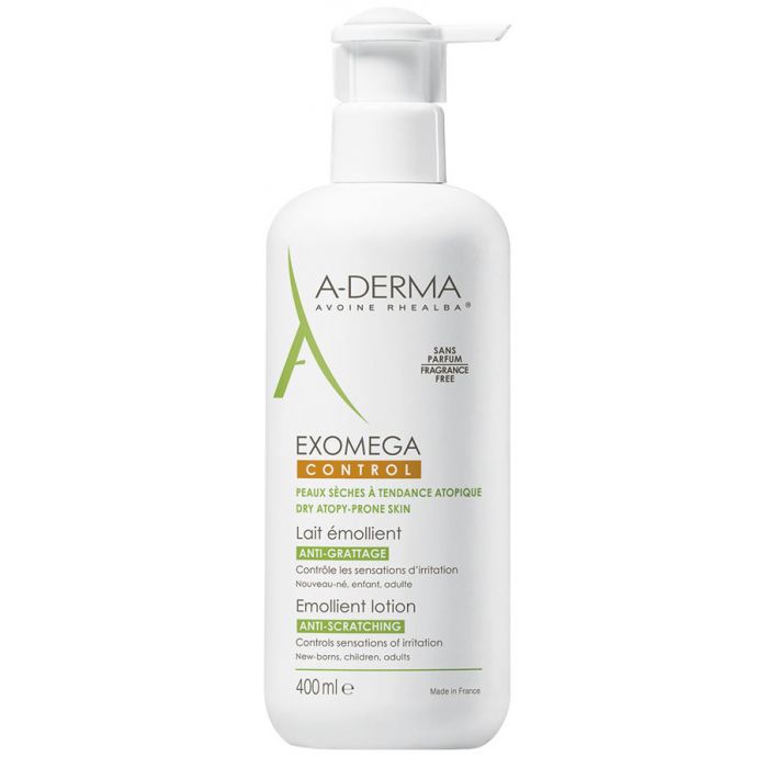 Молочко А-Дерма Екзомега Пом'якшувальне для атопічної шкіри обличчя та тіла 400мл