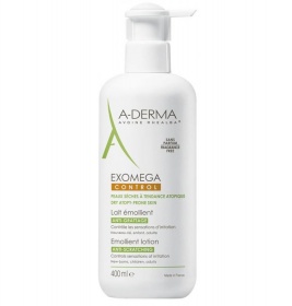Молочко А-Дерма Екзомега Пом'якшувальне для атопічної шкіри обличчя та тіла 400мл