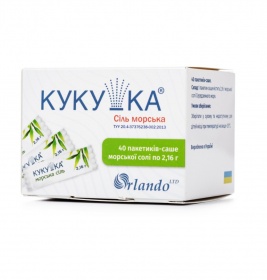 Сіль морська Зозуля пакет-саше 2,16 г №40