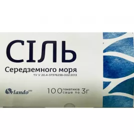 Сіль Середземного моря, пакетики-саше 3г №100 Орландо