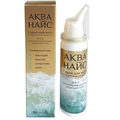 Аква Найс спрей д/носа засіб гіг.-проф.80мл