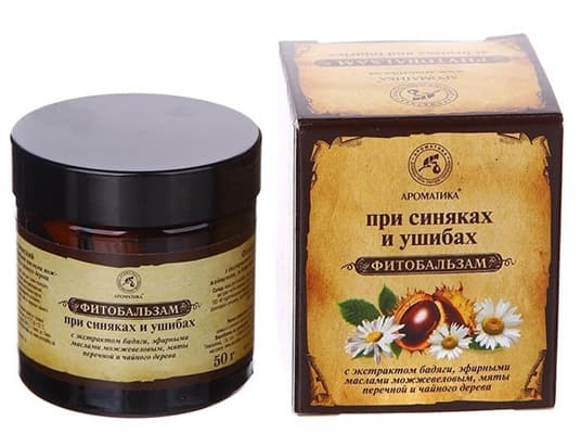 *Фитобальзам Ароматика при синяках и ушибах 50г *Фитобальзам Ароматика при синяках и ушибах 50г