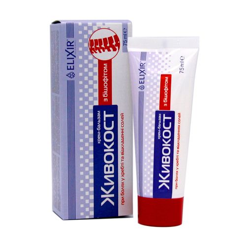 Крем-бальзам Еліксир Живокіст з бішофітом 75 мл