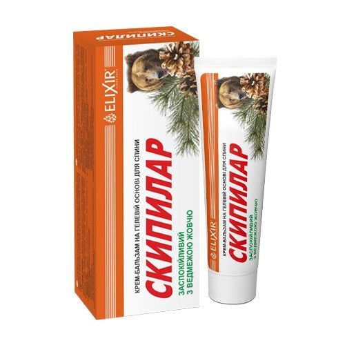 *Крем-гель Еліксир Скипилар для спини з ведмежою жовчю 75 мл
