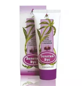 *Крем-бальзам Еліксир Золотой Вус з Вовчим тілом (сабельником) 75 мл