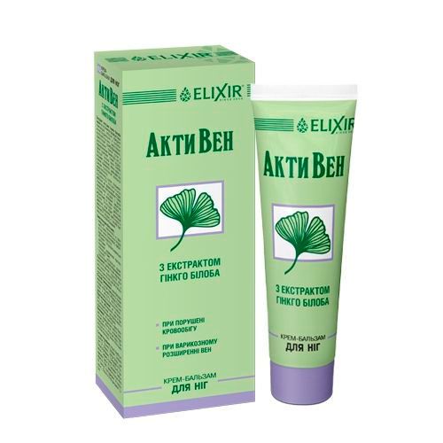 Крем-бальзам Еліксир АктиВен з екстрактом гінкго білоба 75 мл