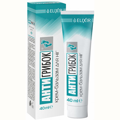 *Антигрибок крем-бальзам для ніг 40 мл Еліксир