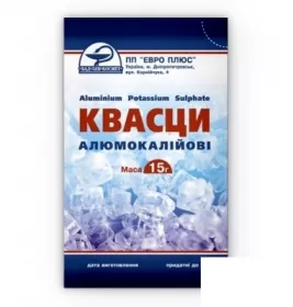 *Квасцы алюмокалиевые 15г