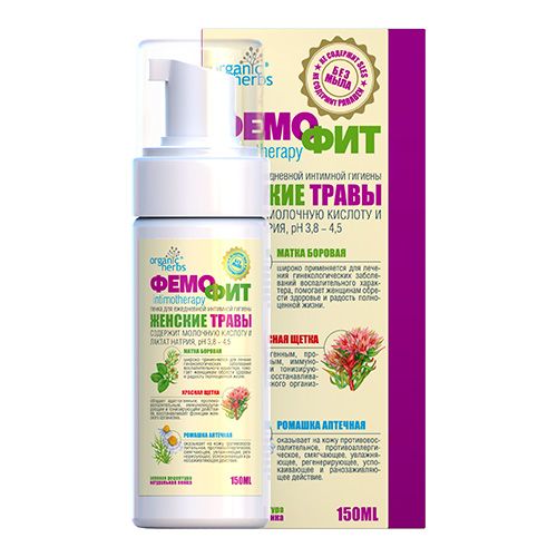 Пінка Фемофіт жіночі трави для інтимної гігієни 150 мл