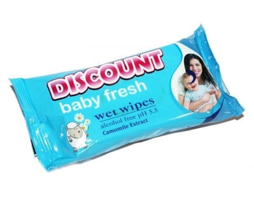 Серветки Discount Extra Антиб.вологі для дітей з екстрактом ромашки №15