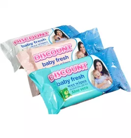 Серветки Discount Extra Антиб.вологі для дітей з екстрактом алое №15